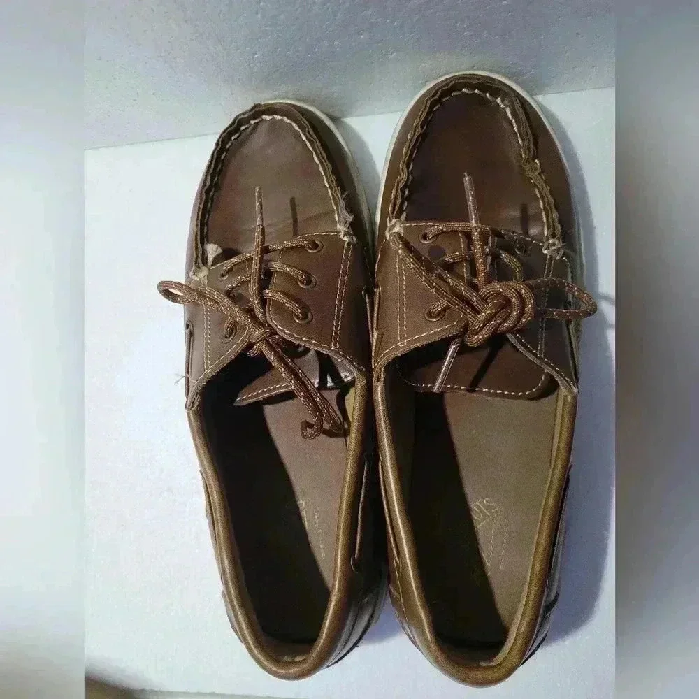Thereabouts, LIL BROOK, Tan Dress Shoes, Boys size 6M, Memory Foam